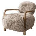 Schapenvacht fauteuil woonkamer meubels